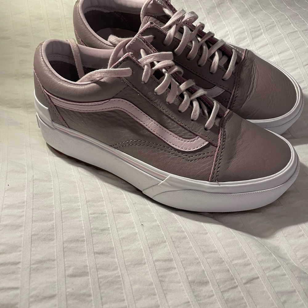 Vans Tumbled Leather Old Skool Stackforms - image 2